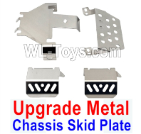 Wltoys 104020 Upgrade Metal Parts RC Car Chassis Skid Plate.